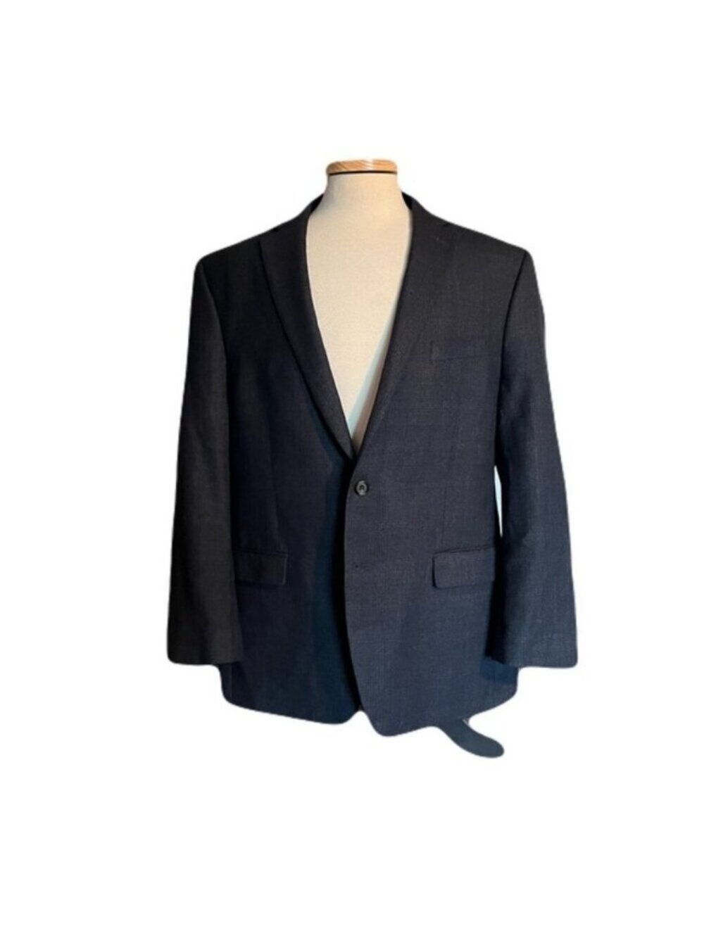 Ralph Lauren 44R Blue Check 2 Vent 2 Button Blazer